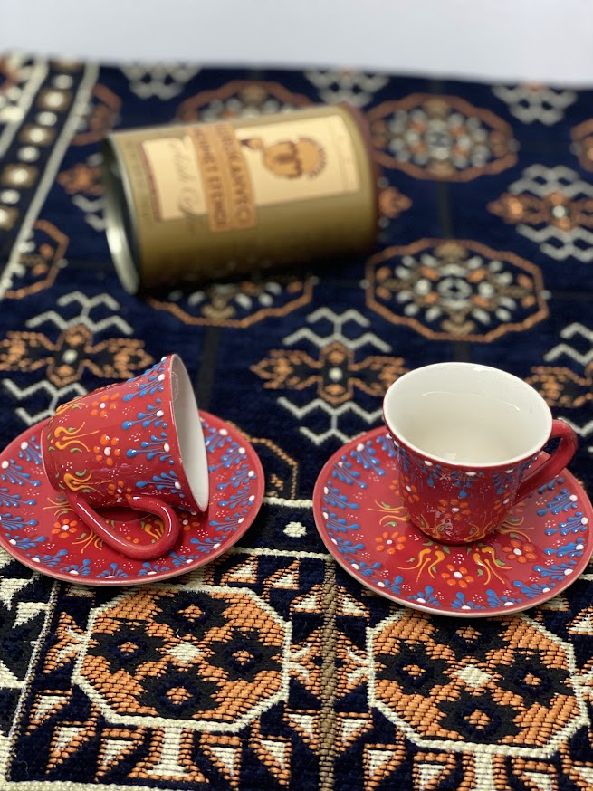 Turkish Coffee Cups - Red