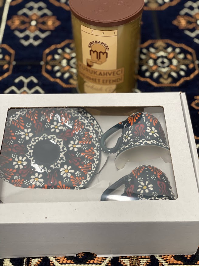 Turkish Coffee Cups - Forest Green