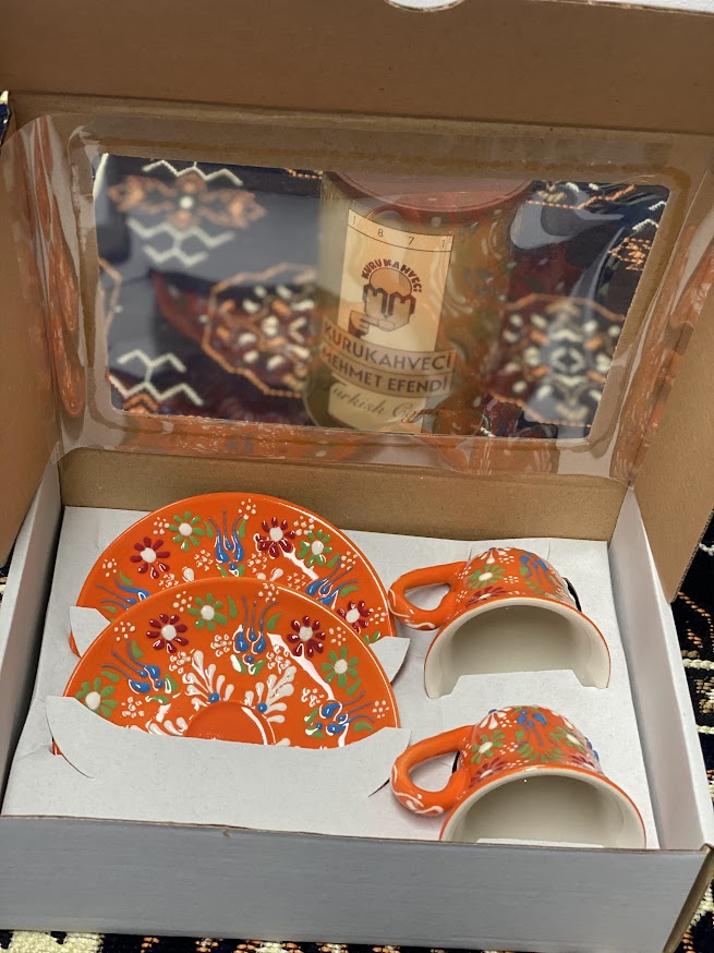 Turkish Coffee Cups - Burnt Orange