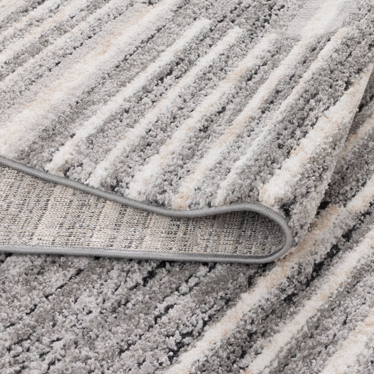 Nola Shapes Grey Rug - N007