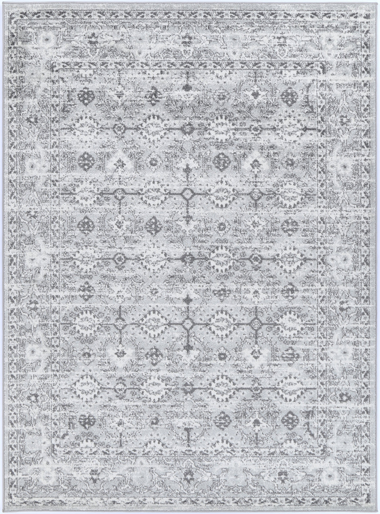 Provence Montpellier Grey Traditional Rug - PROV09