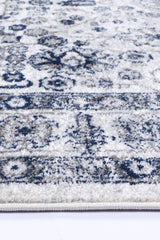 Provence Bonaparte Navy Cream Traditional Rug - PROV16