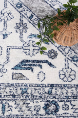 Provence Estve Navy Cream Ancient Rug - PROV24
