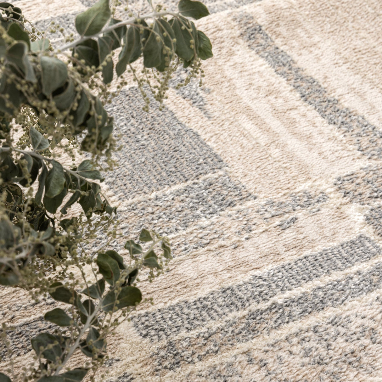 Santana Tetris Neutral Rug - SANTA04