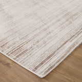 Wellington Distressed Lines Beige Textured Rug