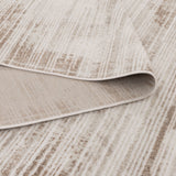 Wellington Distressed Lines Beige Textured Rug
