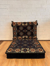 Single Cushion Set - Navy Elegance