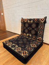 Single Cushion Set - Navy Elegance