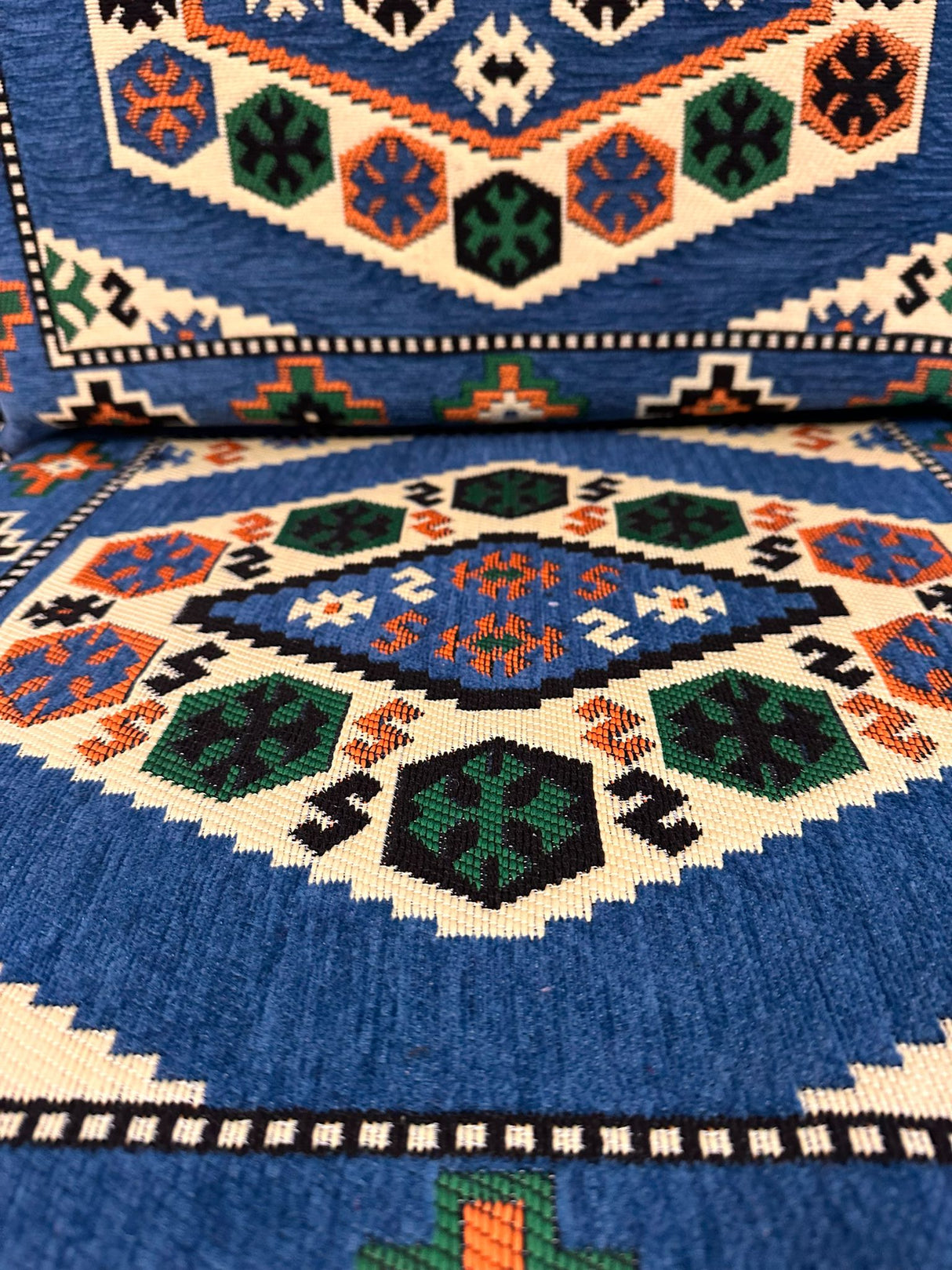 Single Cushion Set - Blue Classic