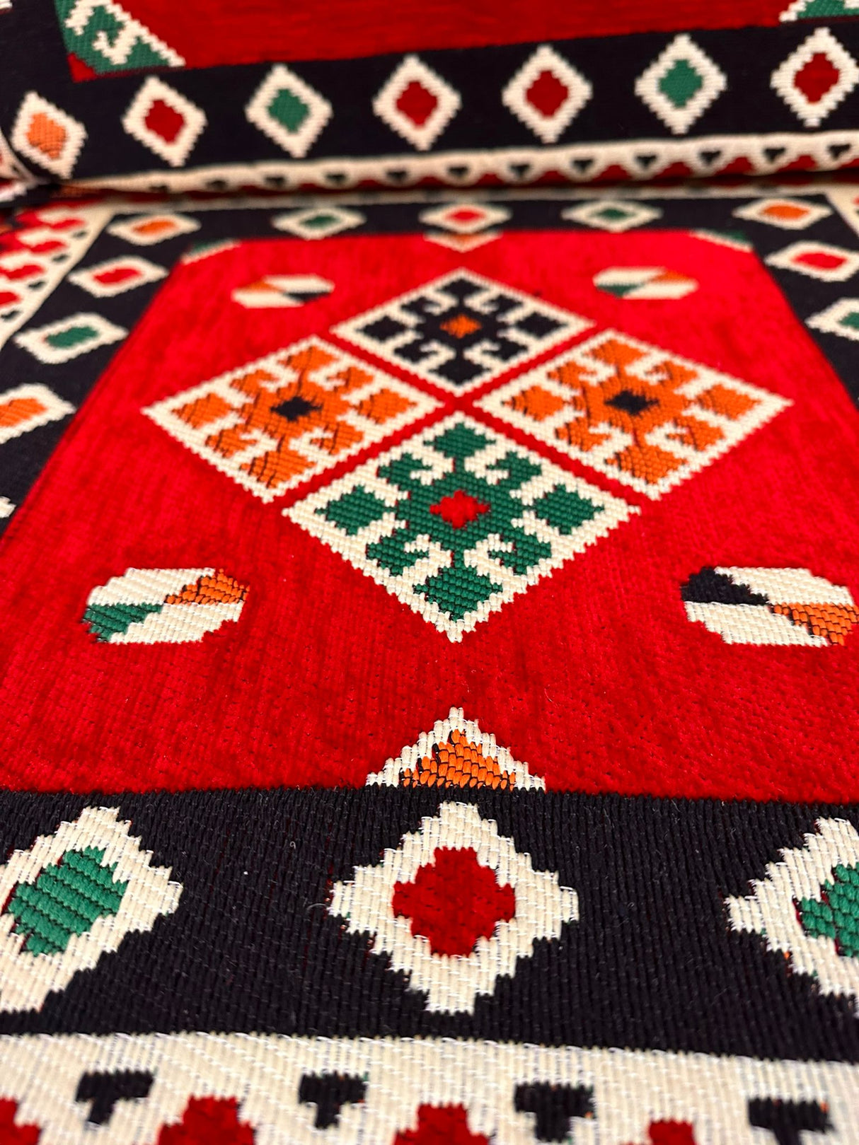 Single Cushion Set - Red Square