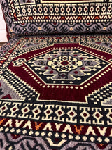 Single Cushion Set - Dark Red Palace