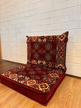 Single Cushion Set - Maroon Elegance