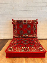 Single Cushion Set - Red Elegance