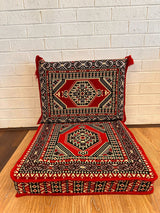 Single Cushion Set - Red Palace