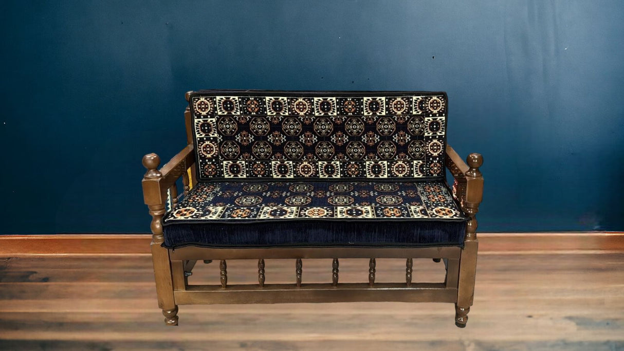 Double Cushion Set - Navy