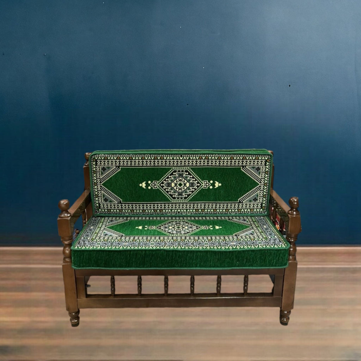 Double Cushion Set - Green