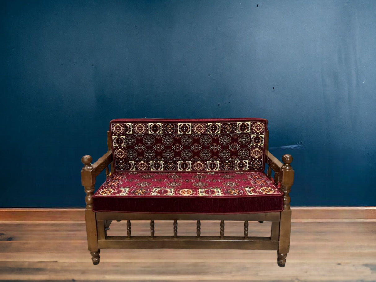 Double Cushion Set - Maroon