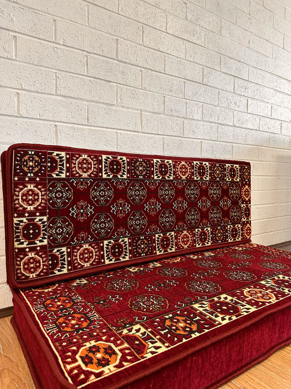 Double Cushion Set - Maroon