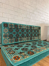 Double Cushion Set - Aqua