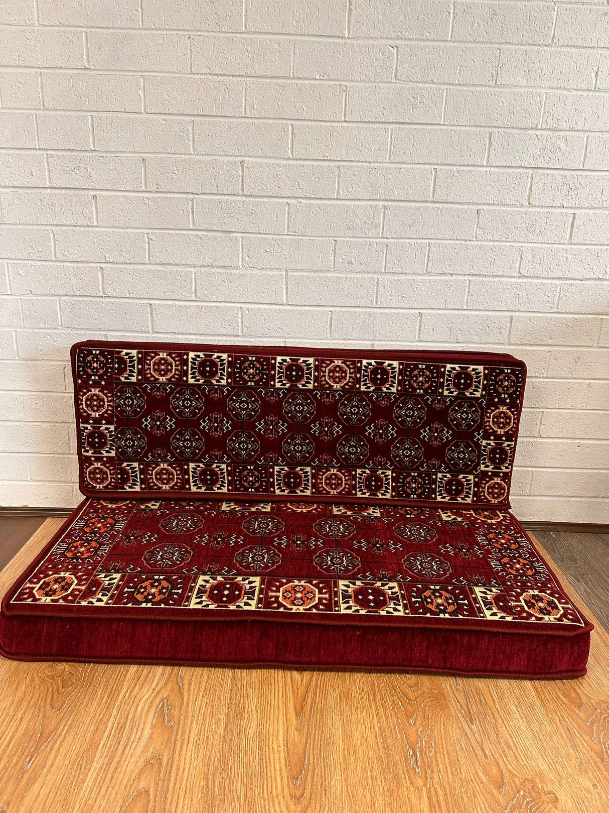 Double Cushion Set - Maroon