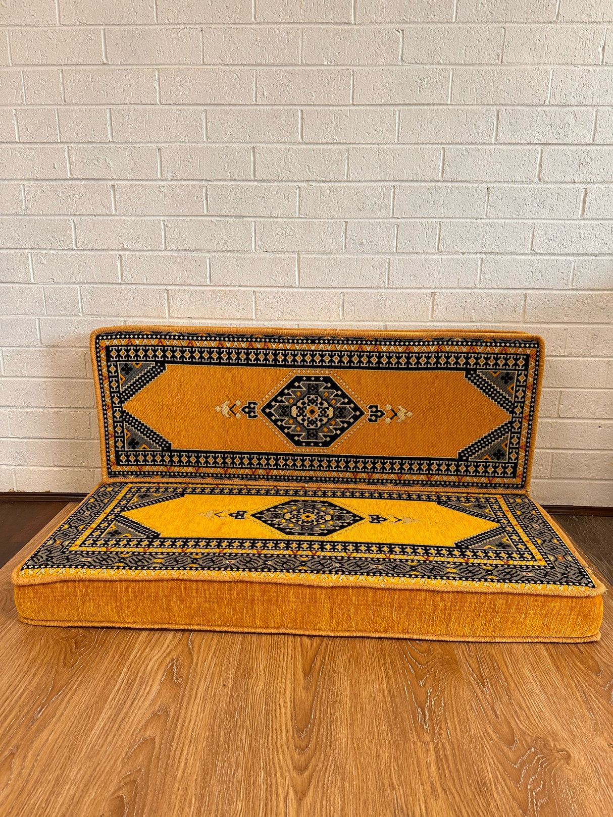 Double Cushion Set - Yellow