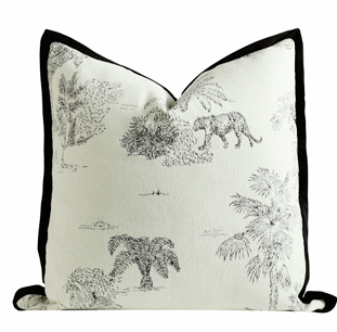 Tranquil Cushion Black 55X55Cm (Cover Only)
