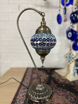 Swan Lamps Mosaics - Blue Triangle