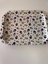 Evil Eye Metal Tray - Hamsa Hand