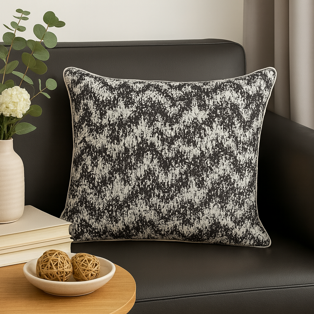 Melody Cushion Black 55X55Cm (Cover Only)