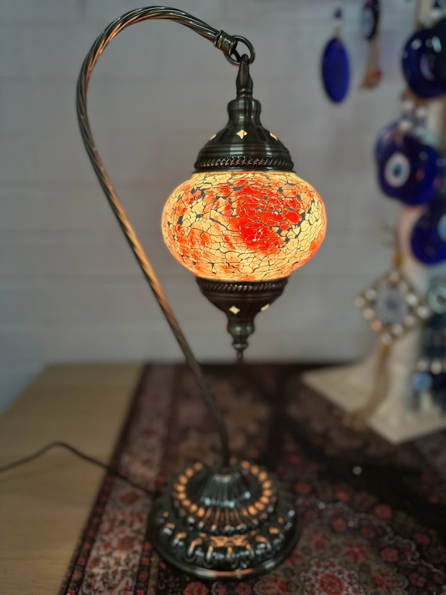 Swan Lamps Mosaics - Pink Pastel Crackle