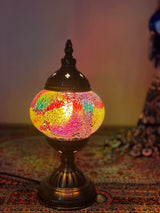 Table Lamps - Rainbow Crackle