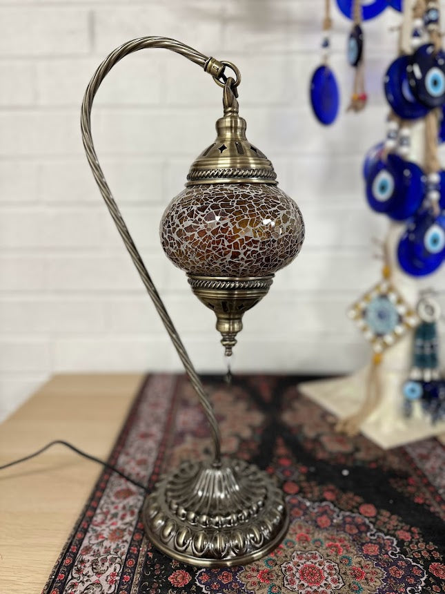 Swan Lamps Mosaics - Yellow Crackle