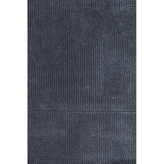 Zalia Halo Hand Tufted Rug Slate