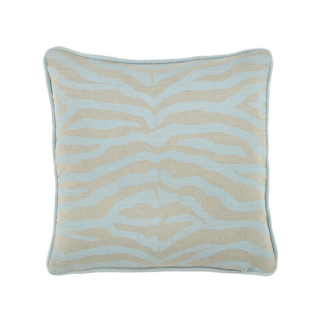 Zebra Cushion Pale Blue 60x60cm